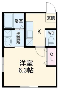 フォレスト根岸【1階】の間取り