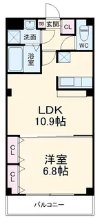 オリエンタルコート千葉中央Ⅱ【3階】の間取り