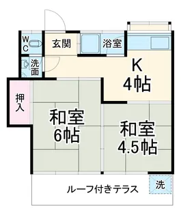 町アパート【東号室】の間取り