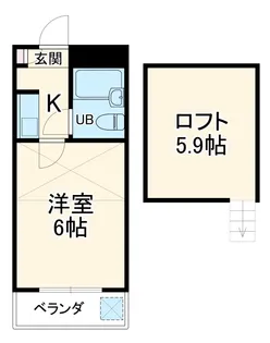 ジュネパレス千葉第14【202号室】の間取り