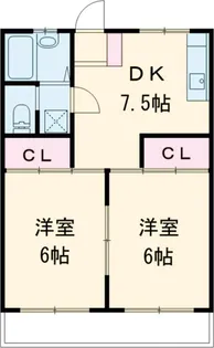 コーポハーベスト【3階】の間取り