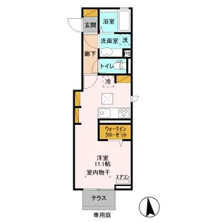 ベルフォーレ【1階】の間取り