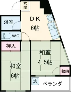 アイエスビル【4階】の間取り