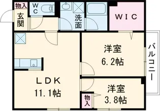 インフォレスト【1階】の間取り