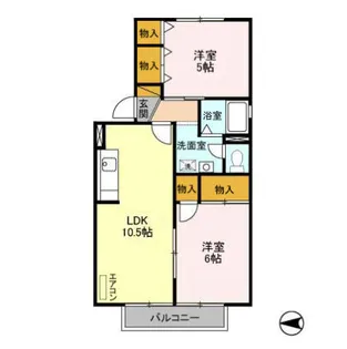 ドリームシティ【2階】の間取り