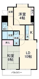 リバーハイツ【2階】の間取り