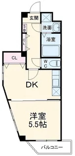 Ciel Bleu 千葉中央【2階】の間取り