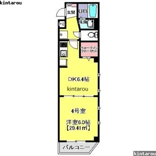 Ciel Bleu 千葉中央【4階】の間取り
