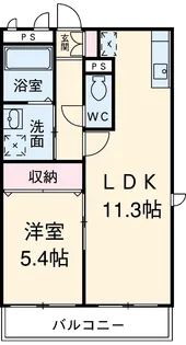 オッサボヌール船堀【1階】の間取り