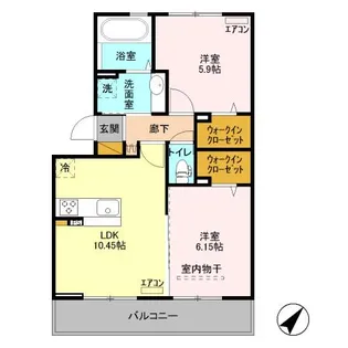フォルモント【3階】の間取り
