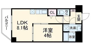 チェリーブロッサム【4階】の間取り