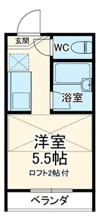 パンシオンつきみ野【1階】の間取り