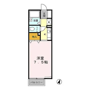 オプス・なのはな【1階】の間取り