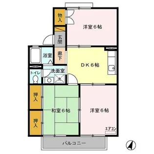 クレセント日吉台【2階】の間取り