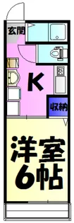 初根ハイツ【1階】の間取り