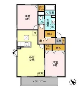 メイプルハウス CⅠ・Ⅱ・Ⅲ【1階】の間取り