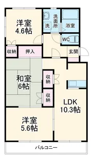 サザンクロス【2階】の間取り