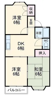 クレストF2【2階】の間取り