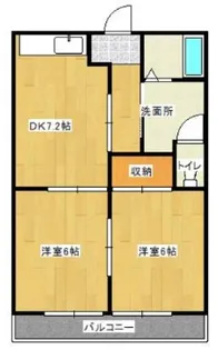 レクセル亀の甲【2階】の間取り