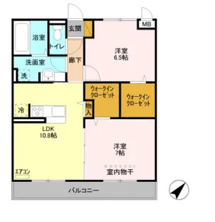 リリオコート【3階】の間取り