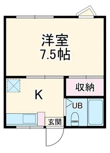 細谷ハイムB【1階】の間取り