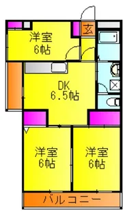 パークパレス【3階】の間取り