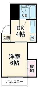 芝中田グリーンハイツ【2階】の間取り