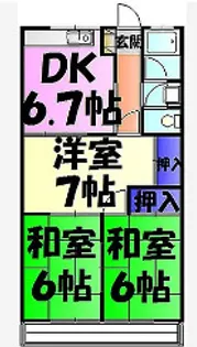 GRACE宮野木【2階】の間取り