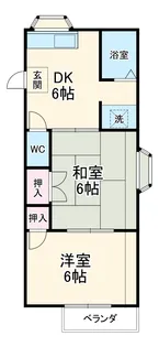 フォーブルシュフィールA【1階】の間取り