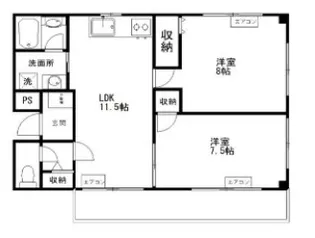 ファミール西浦和【3階】の間取り