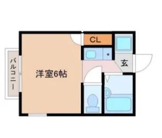 コナン西千葉【3階】の間取り