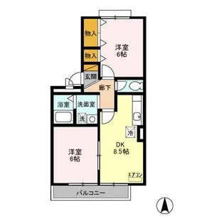ロイヤルハウス A【3階】の間取り
