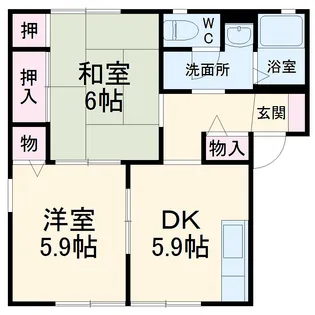 しおさいの丘E【2階】の間取り