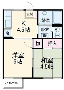 シティハイム【103号室】の間取り