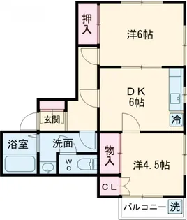 ウィーンハイツA棟【1階】の間取り