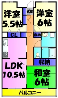 ファインコート3110【4階】の間取り