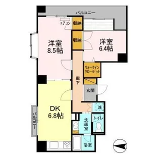 アーバンエクセル蘇我【3階】の間取り