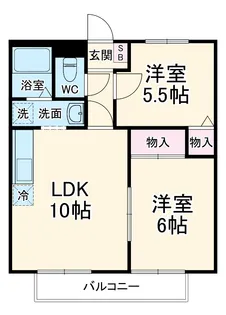 メゾンひまわり【2階】の間取り