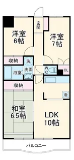 ウィーブ北町【5階】の間取り