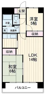 サンハイツ芝【4階】の間取り