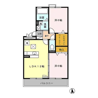 タムナスコート【1階】の間取り