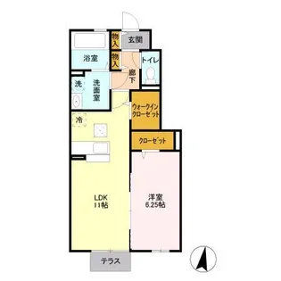 サニーリヴ【1階】の間取り