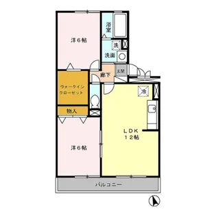 ロビンストリーム【2階】の間取り