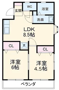 ハイツリー芝【2階】の間取り