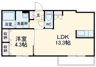 アンタレス浦和【2階】の間取り
