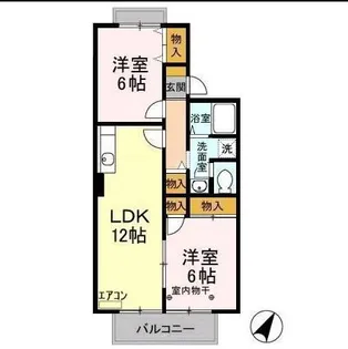 パストラル【102号室】の間取り