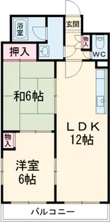 ファミール芝下【2階】の間取り