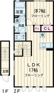 シャンテ荻窪【2階】の間取り