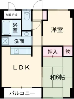 スクエアKⅢ【1階】の間取り