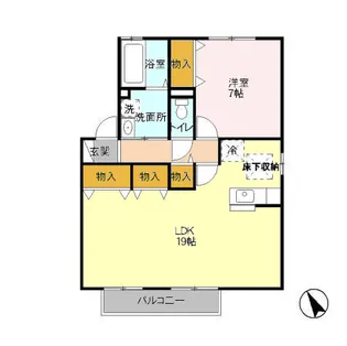 ヴェルクレール 弐番館【1階】の間取り